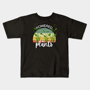 powered by plants Kids T-Shirt